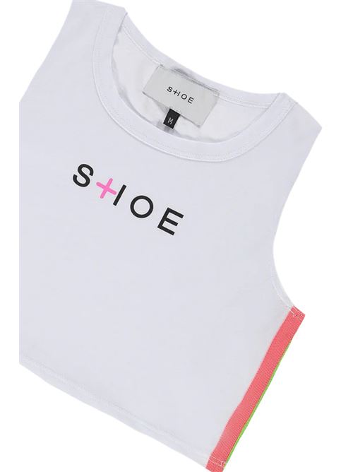 canotta logo in cotone SHOE | TATY2827WHITE