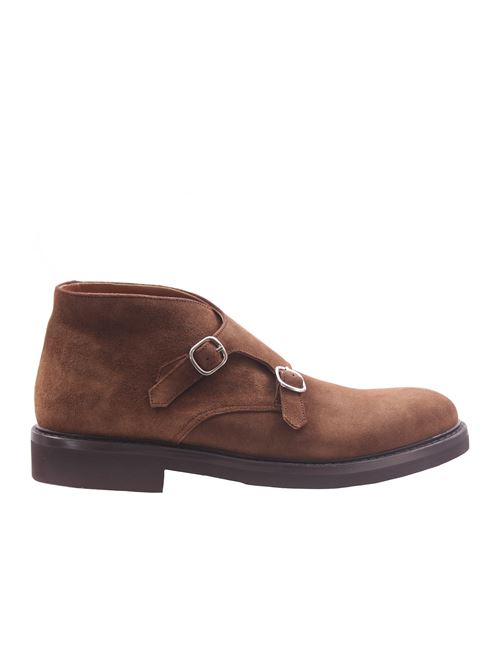 double buckle suede ankle boot CALCE | 999-BARRYSATEL