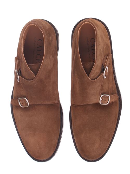 double buckle suede ankle boot CALCE | 999-BARRYSATEL