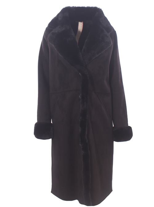 long coat with sheepskin effect VLAB | FW468361