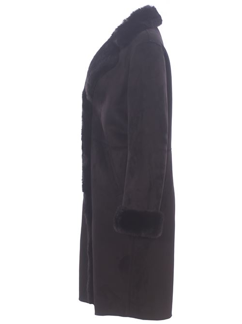 long coat with sheepskin effect VLAB | FW468361