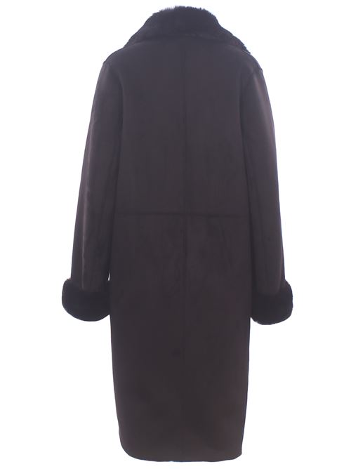 long coat with sheepskin effect VLAB | FW468361