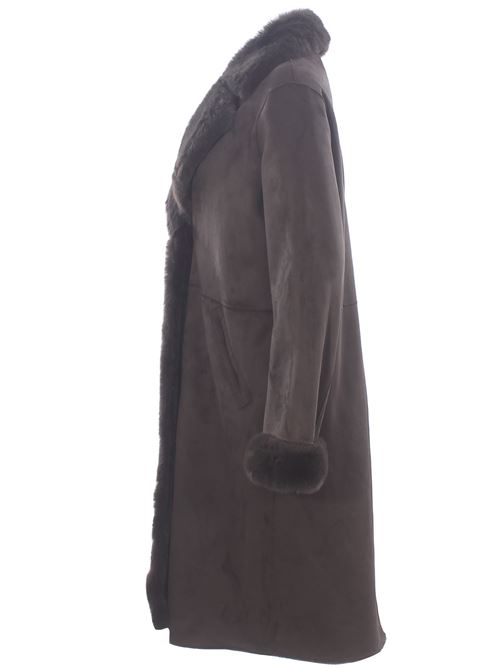 long coat with sheepskin effect VLAB | FW4683640