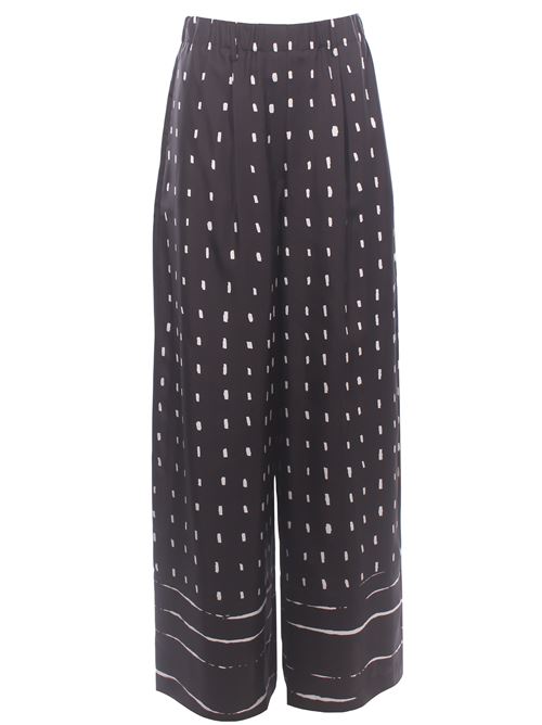 silk pants ALYSI | 105156P5012DOTSNERO