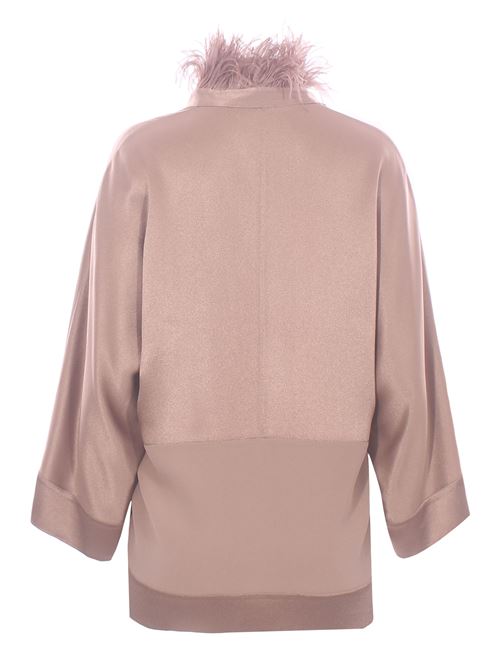 Silk blouse with feathers ANTONELLI | CORINTON1715T794C225