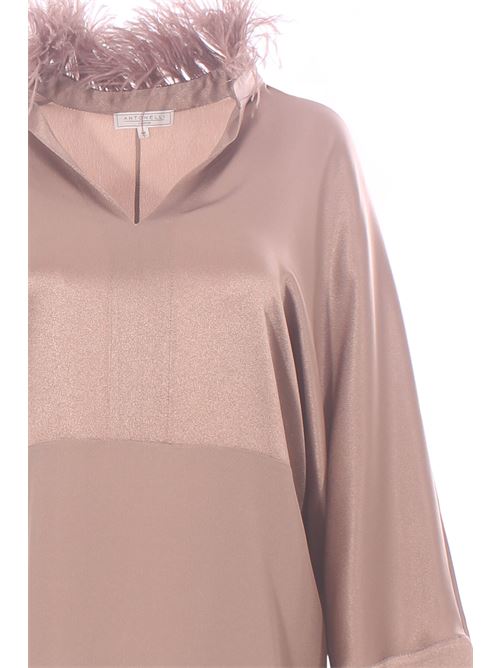 Silk blouse with feathers ANTONELLI | CORINTON1715T794C225