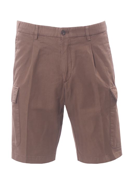 cotton and linen cargo shorts BRIGLIA | NEWPORT-540586
