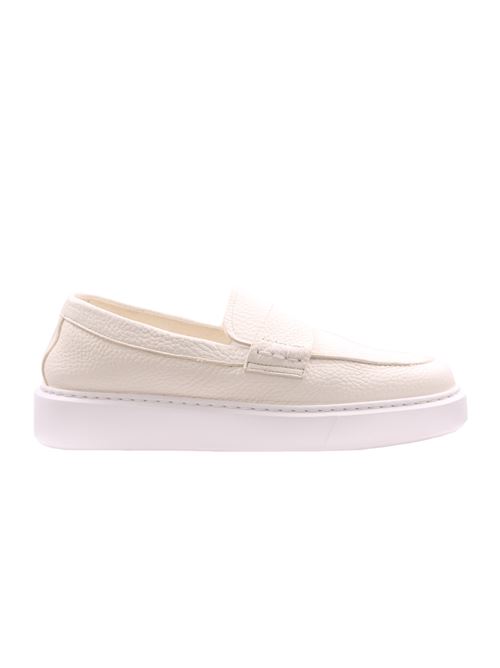 leather loafers CALCE | X2227GRANELLOWHITE