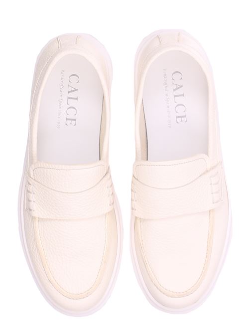 leather loafers CALCE | X2227GRANELLOWHITE