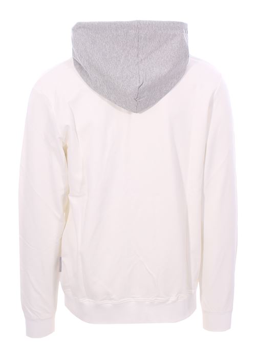 two-tone sweatshirt with hood DETWELVE | CU-127COMFORTPANNA/GREY