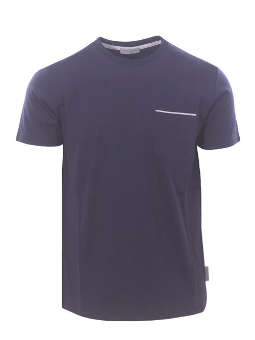 t-shirt with pocket DETWELVE | CU-651COTTONNAVY