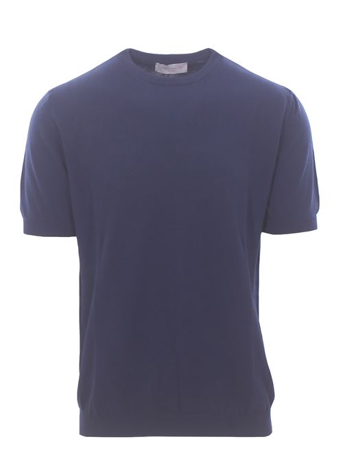 t-shirt crepe DETWELVE | F-6214COTTONCREPEMARINE