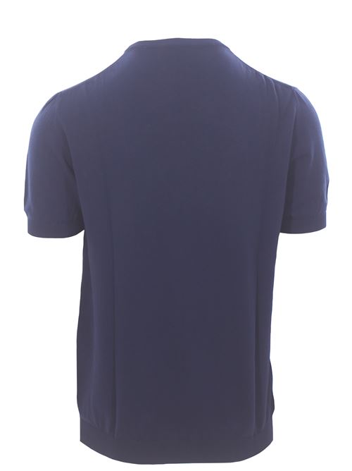 t-shirt crepe DETWELVE | F-6214COTTONCREPEMARINE