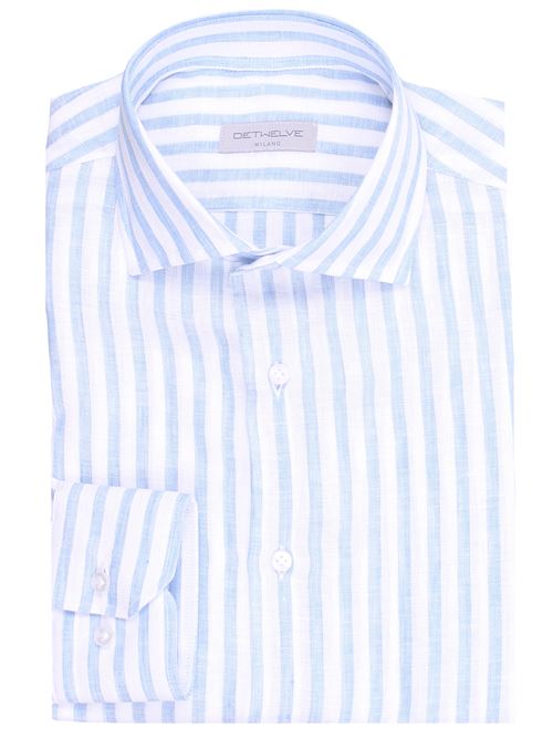 striped linen shirt DETWELVE | TW-307FORMENTERA-ST6106