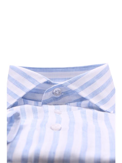 striped linen shirt DETWELVE | TW-307FORMENTERA-ST6106