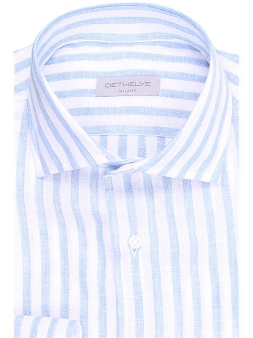 striped linen shirt DETWELVE | TW-307FORMENTERA-ST6106