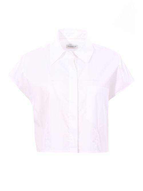 Short cotton shirt with embroidery DONDUP | DC398DDPF0010RXXXW000