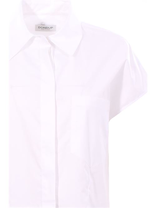 Short cotton shirt with embroidery DONDUP | DC398DDPF0010RXXXW000