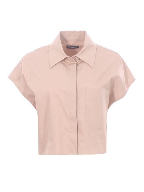 Short cotton shirt with embroidery DONDUP | DC398DDPF0010RXXXW010