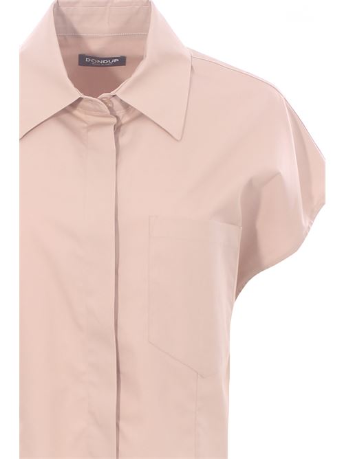 Short cotton shirt with embroidery DONDUP | DC398DDPF0010RXXXW010
