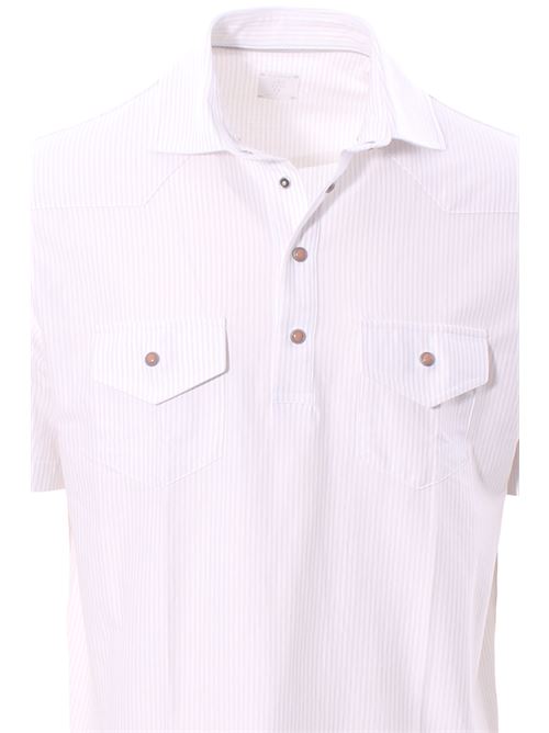 striped texas polo ELEVENTY | K75POLK05-TES0K19002