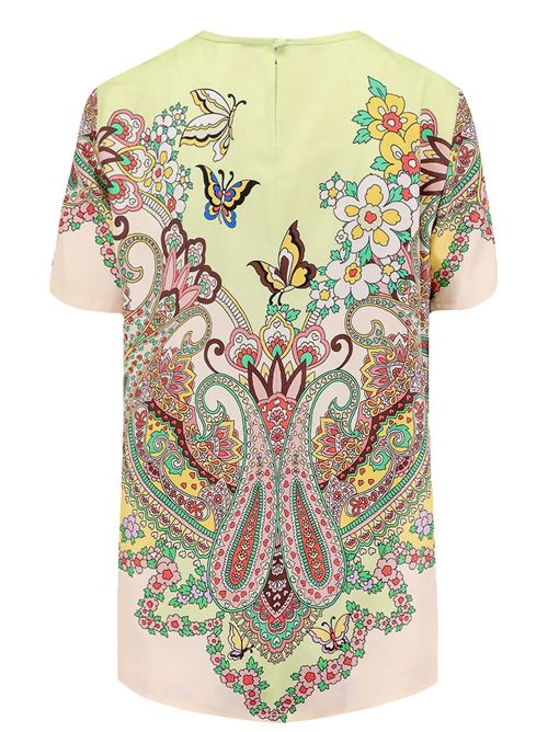 Printed silk blend t-shirt ETRO | WRJA0025AK781X0806