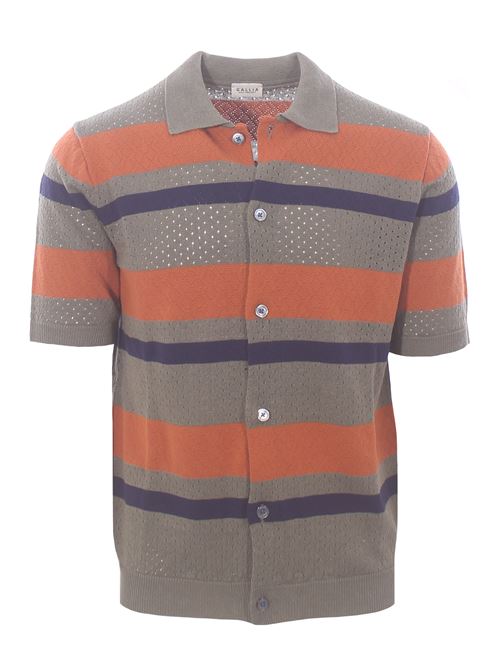 linen and cotton polo GALLIA | 617BERGMAN8