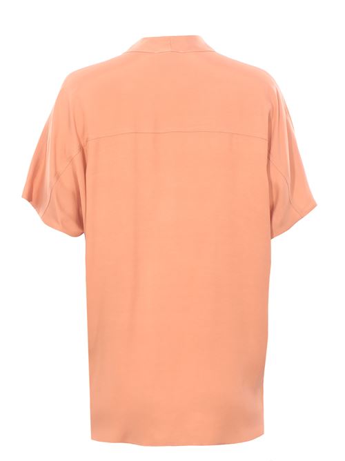 shirt with bow NUDE | 1103E2525019