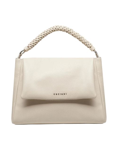 medium leather bag sveva sense scooby ORCIANI | BT2006SCOOBYACQUABIANCA