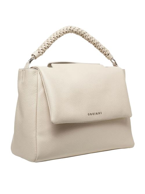 medium leather bag sveva sense scooby ORCIANI | BT2006SCOOBYACQUABIANCA